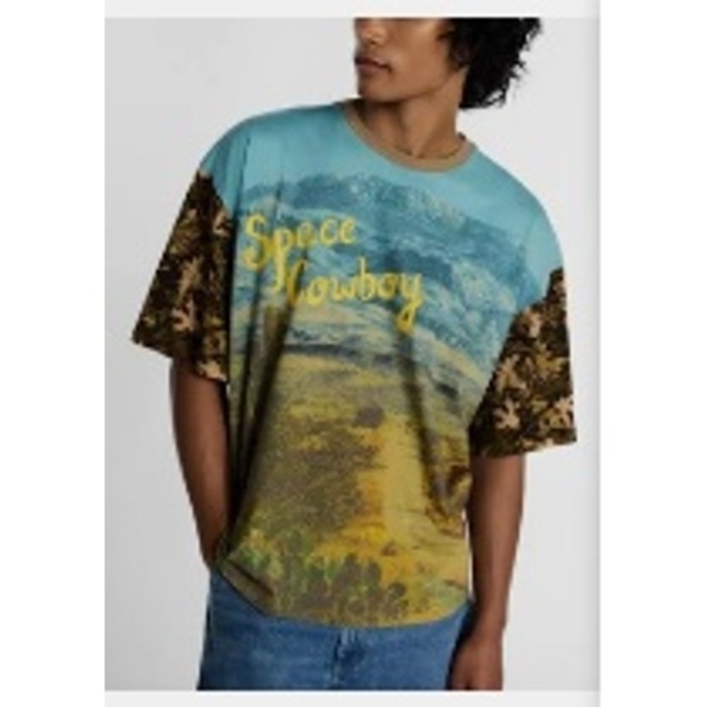 Kacey Musgraves x Lee Space Cowboy Desert Camo T-Shirt NEW Men's Size XL